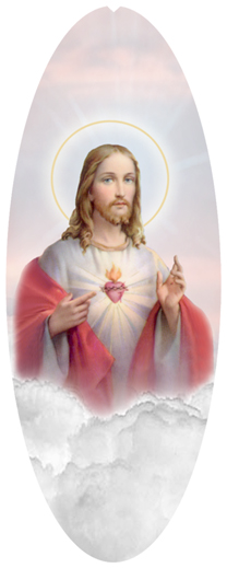 DNSA18-109-PK Sacred Heart Clouds Pink